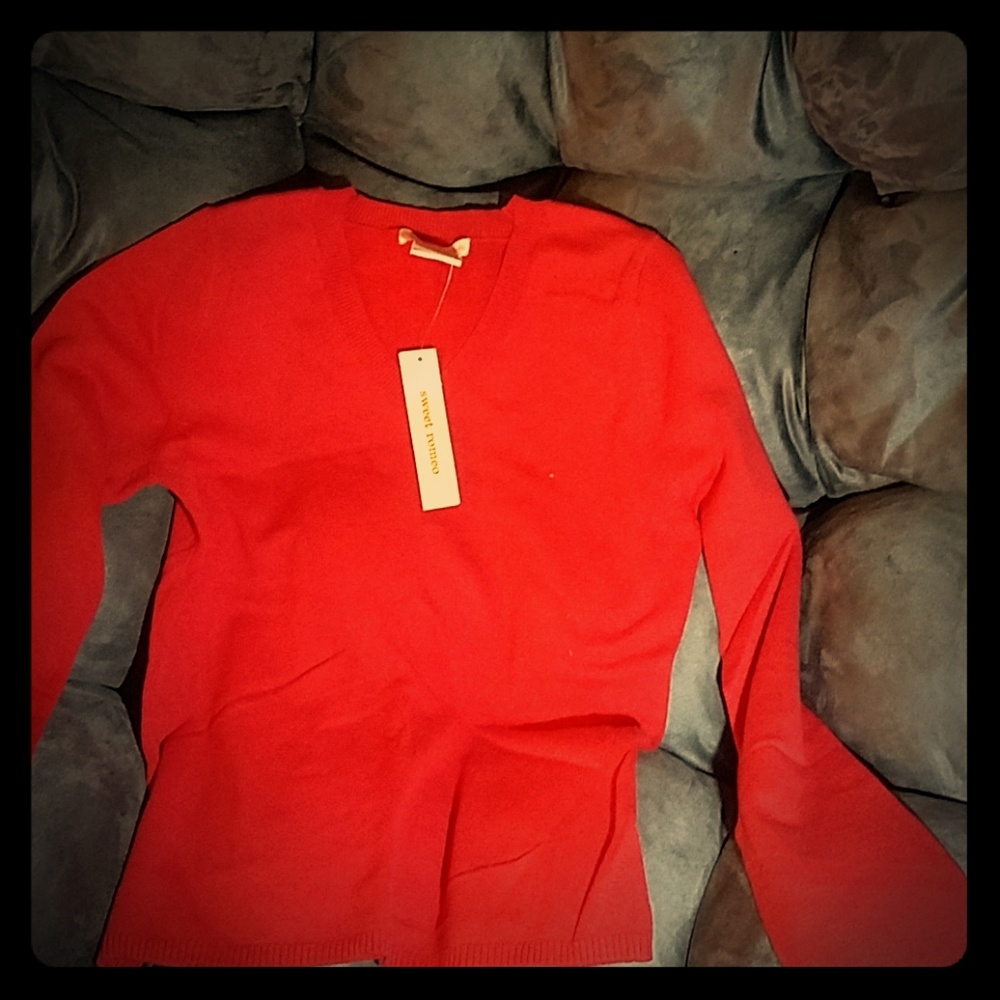 Brand new red sweet romeo sweater